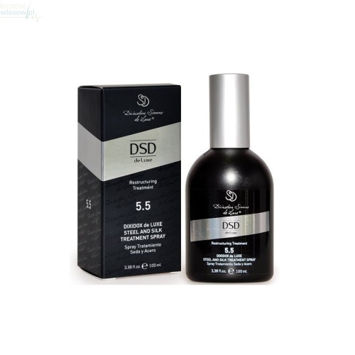 DSD De Luxe 5.5 Żelazo i Jedwab Spray – nawilżający spray do włosów i skóry głowy