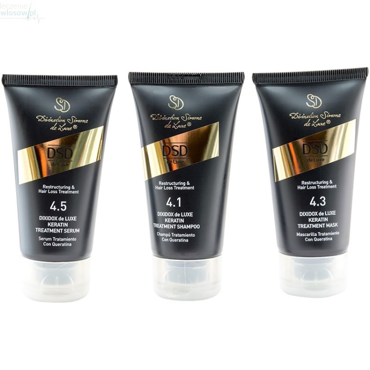 DSD De Luxe Travel Pack – zestaw mini szampon, maska i serum 3x50 ml