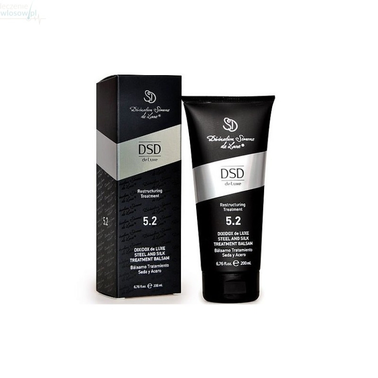 DSD De Luxe 5.2 Żelazo i Jedwab Balsam – odbudowujący balsam do włosów 200 ml