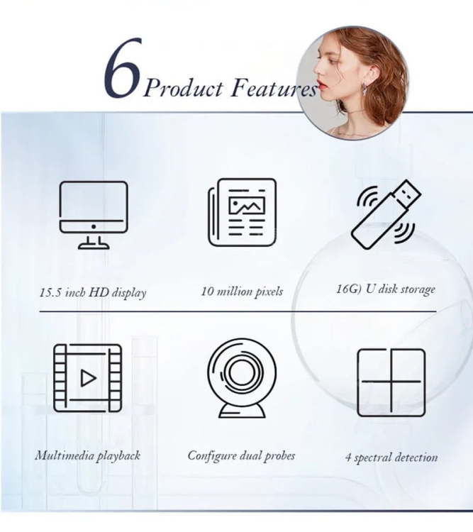 Diagnostyka skóry głowy światło UV