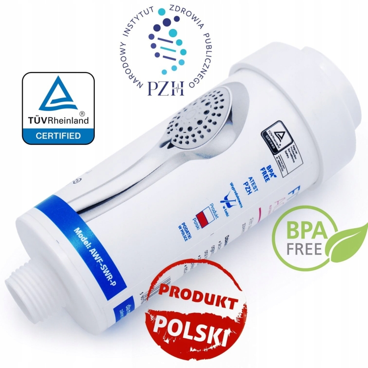 Filtr prysznicowy FITaqua AWF-SWR-P-W