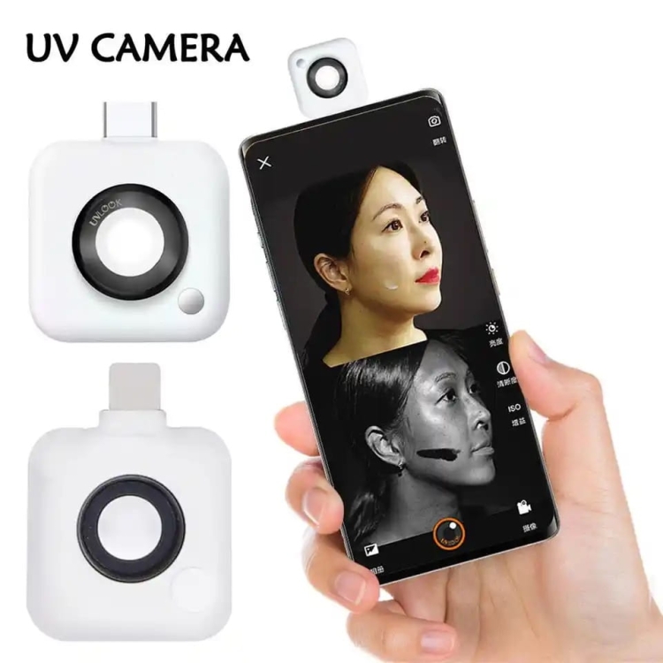 Kamera UV podłączona do smartfona